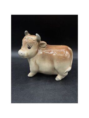 Japan Otagiri Porcelain Jersey Cow Bank Vintage READ